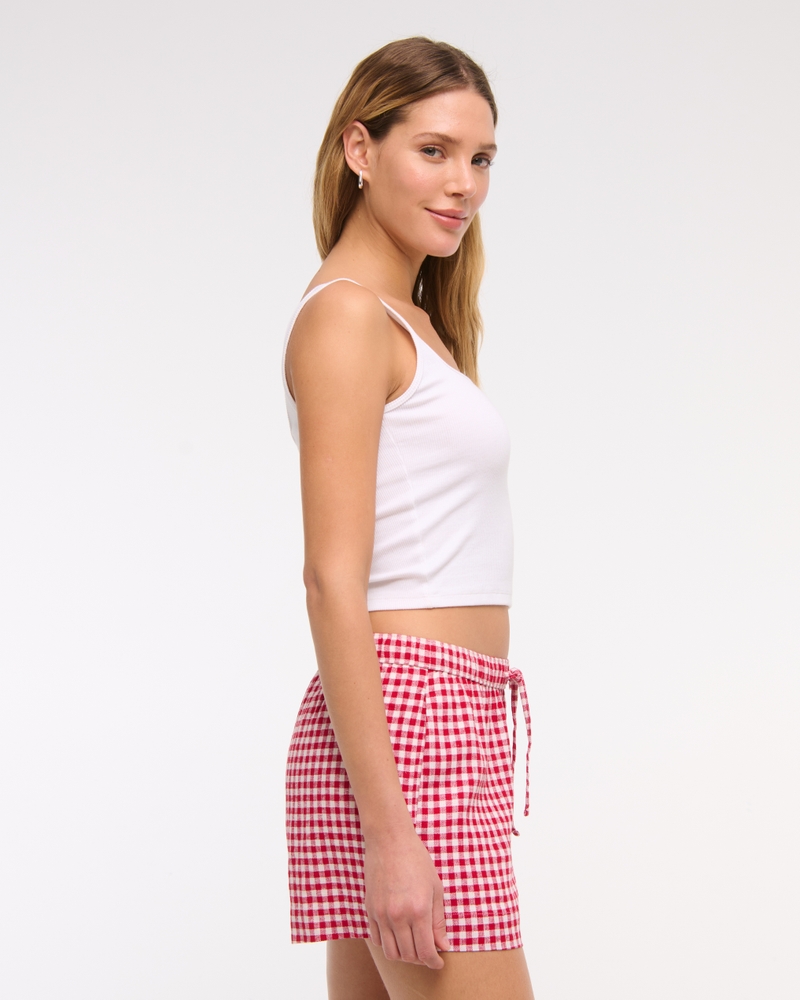 Linen-Blend Pull-On Short
