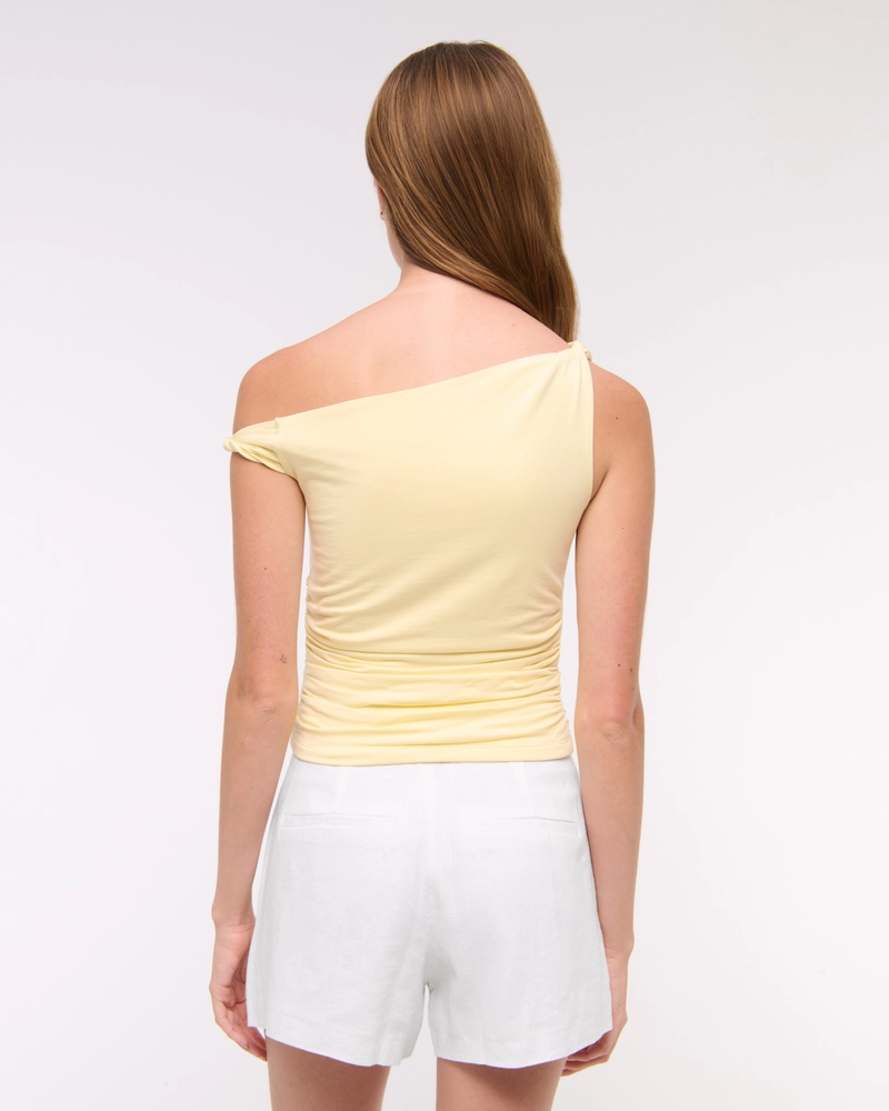 A&F Sloane Tailored Linen-Blend Short