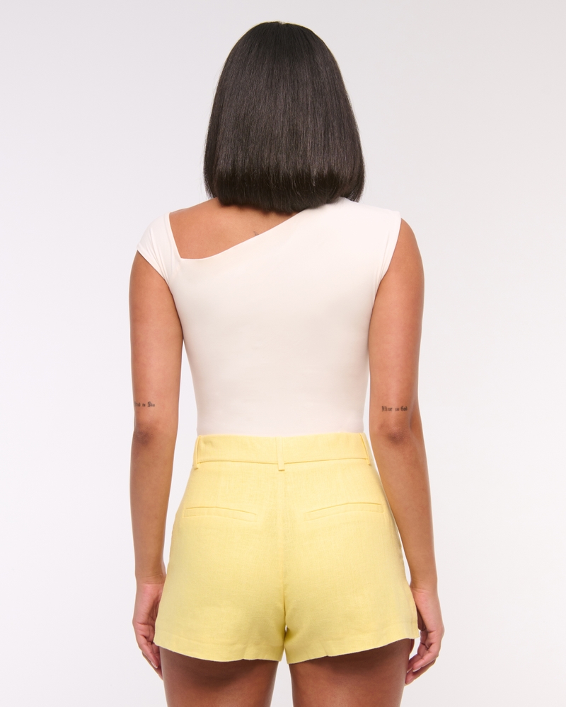 A&F Sloane Tailored Linen-Blend Short