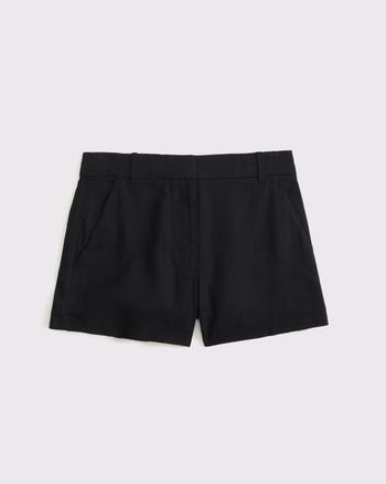 A&F Sloane Tailored Linen-Blend Short