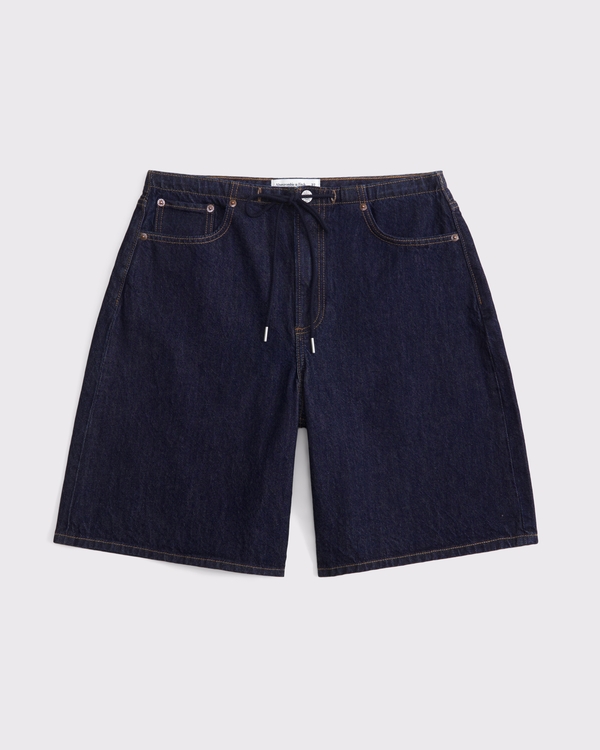 Curve Love Mid Rise Jort, Dark Rinse view 1