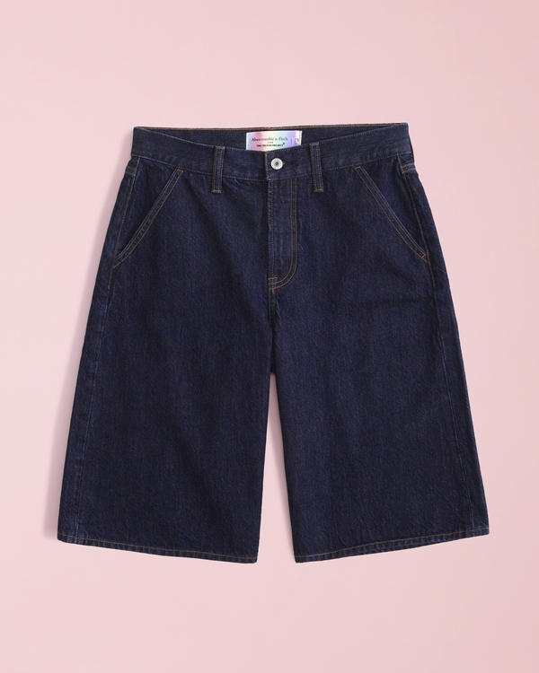 Pride Mid Rise Jort, Dark Wash view 1