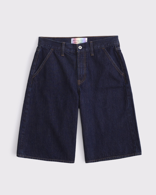 Pride Mid Rise Jort, Dark Wash view 2
