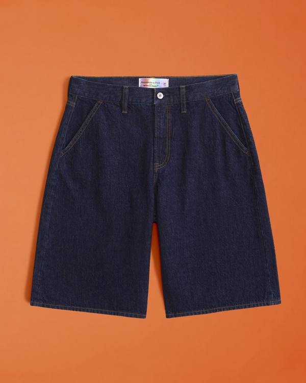 Pride Curve Love Mid Rise Jort, Dark Wash view 1
