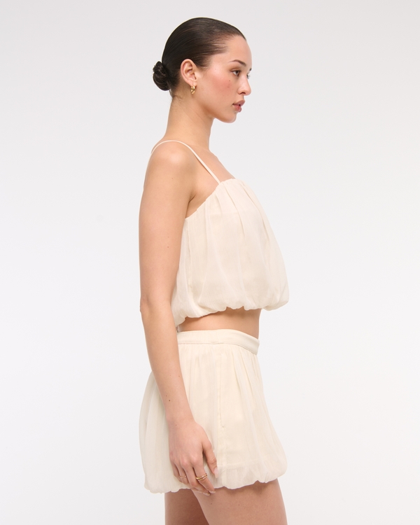 Mid Rise Bubble Hem Short