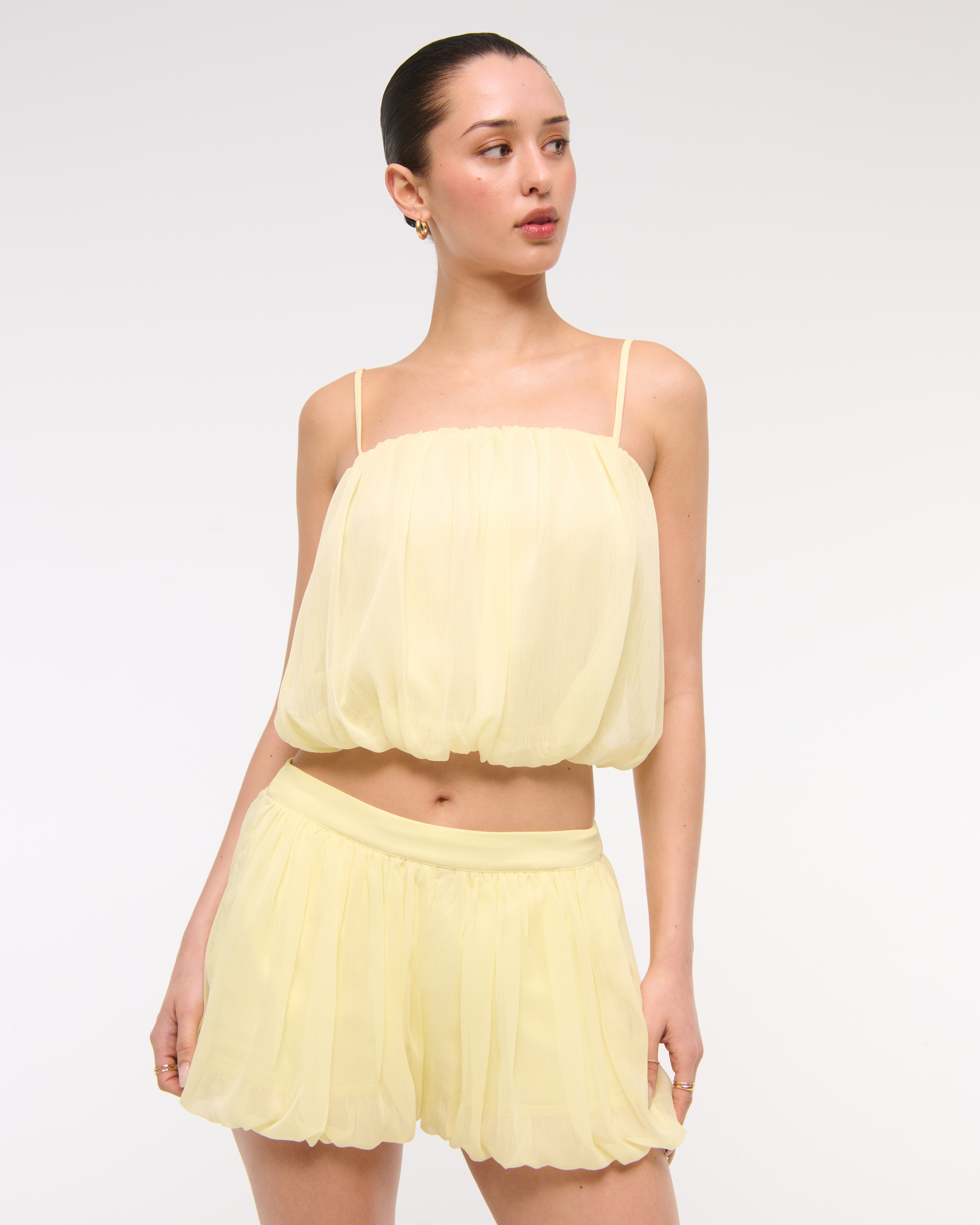 Women's Mid Rise Bubble Hem Short | Women's Bottoms