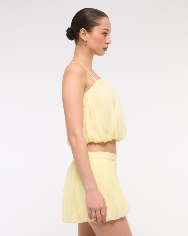 Mid Rise Bubble Hem Short