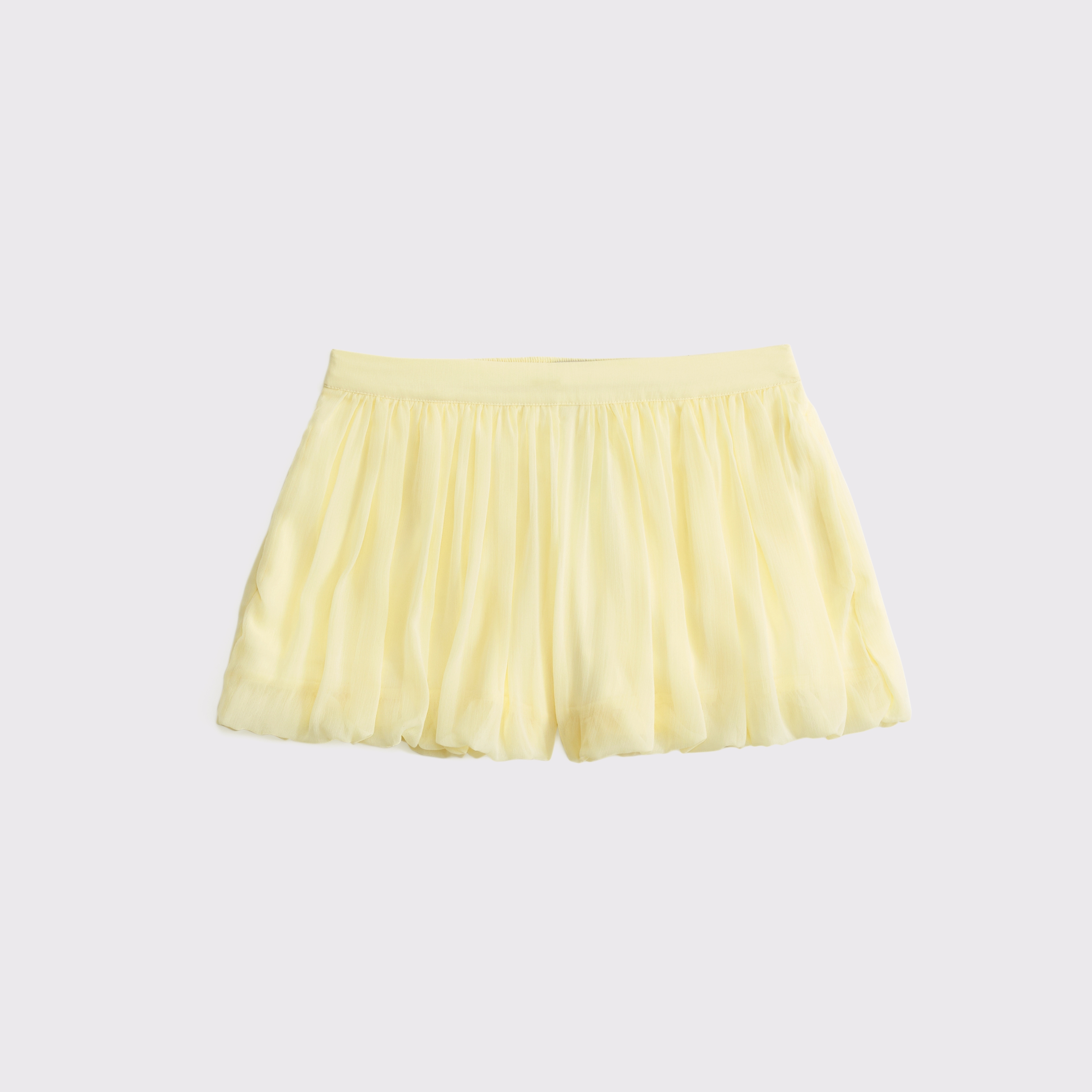 little suzie TIGHT HEM BUTTON TUBE イエロー Women's Mid Rise Bubble Hem Short | Women's Bottoms
