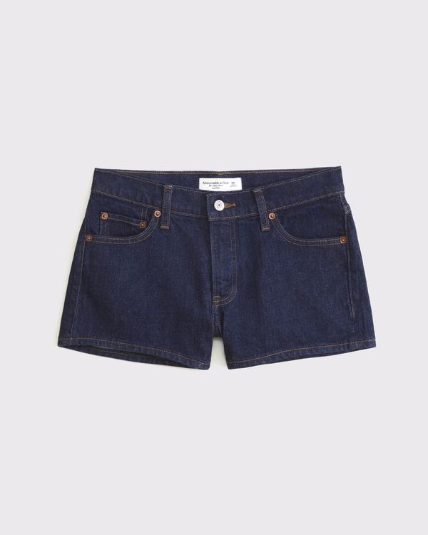 Low Rise Mini Short, Dark Wash view 1
