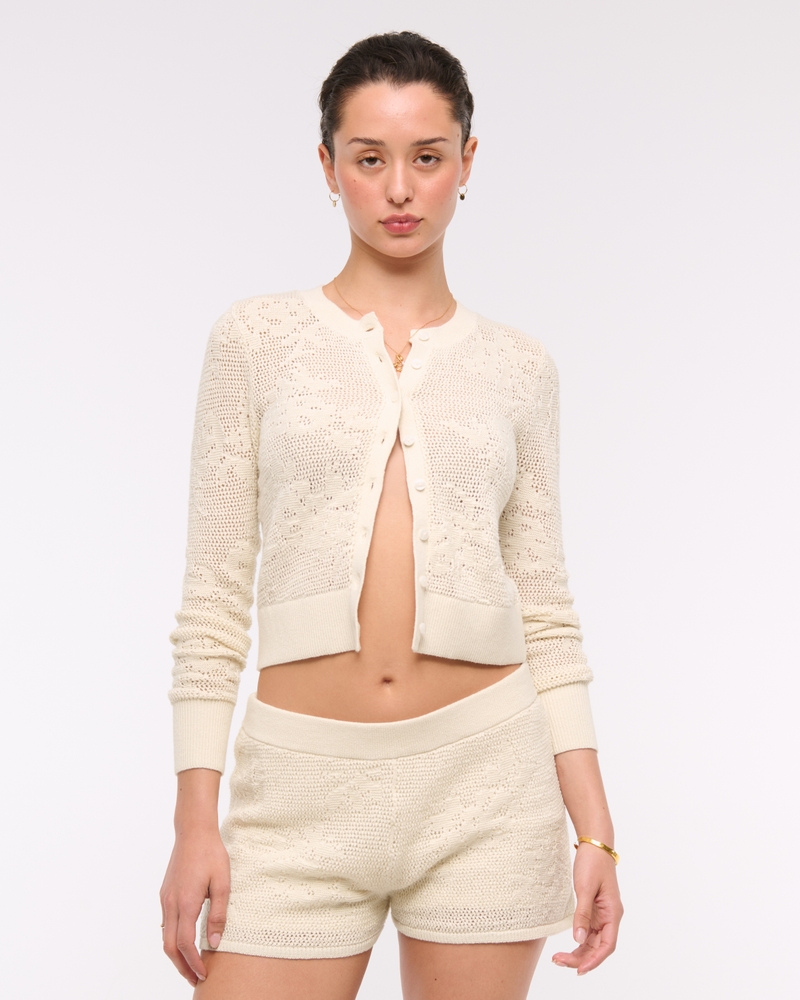 Low Rise Open-Stitch Micro Short