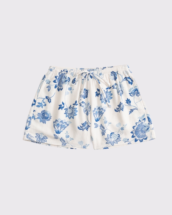 High Rise Flirty Short, Cream Pattern view 2