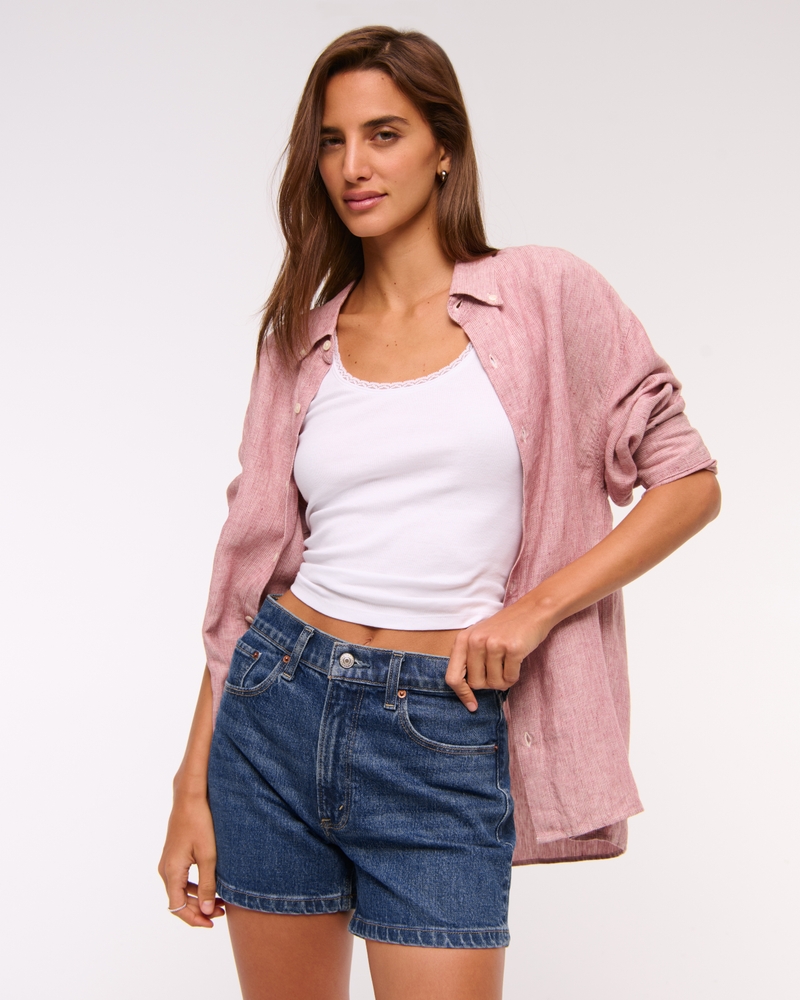 High Rise 4" Mom Short