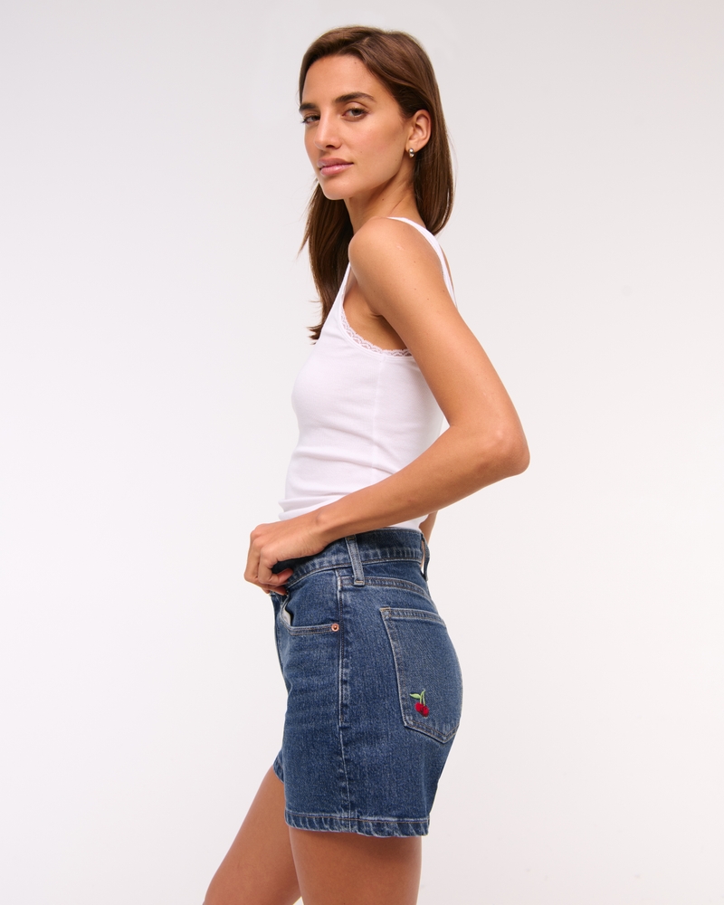 High Rise 4" Mom Short