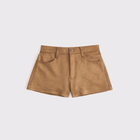 Женские брюки Abercrombie & Fitch High Rise Vegan Leather Micro Short