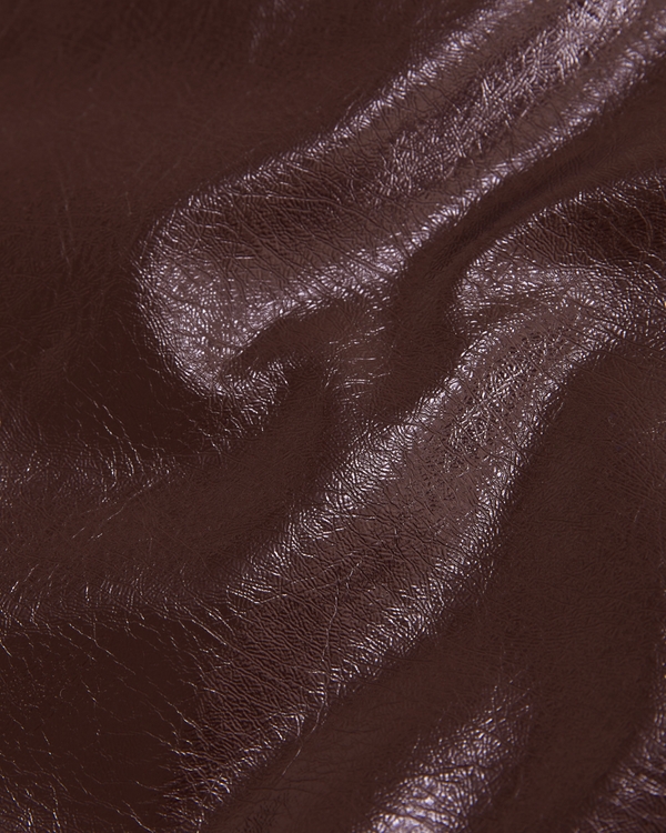 Curve Love Stretch Vegan Glossy Leather Micro Short