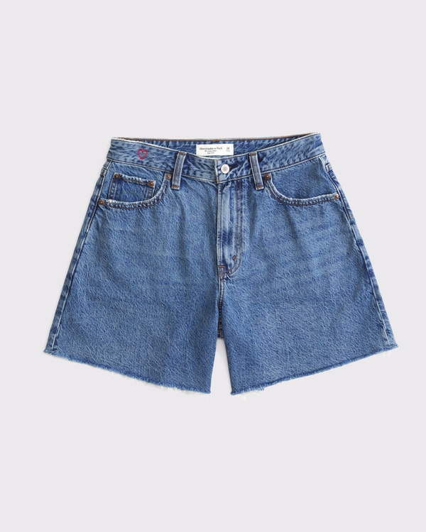 High Rise Loose Short, Medium Wash view 1
