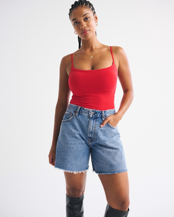 Curve Love High Rise Loose Short, Medium Wash view 2