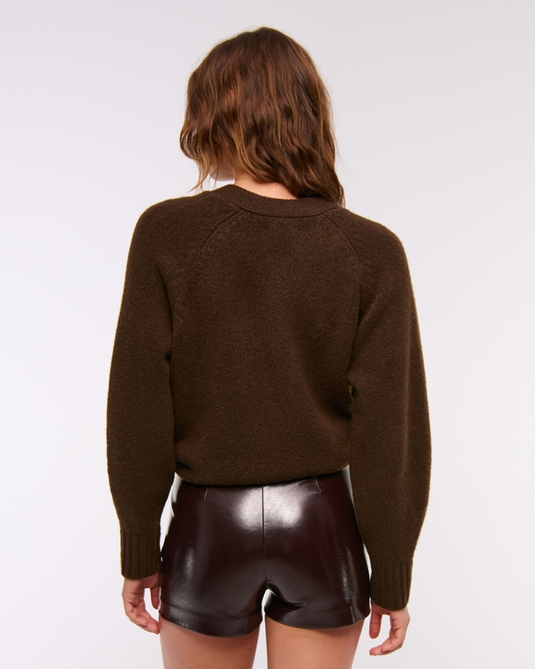 Stretch Vegan Glossy Leather Micro Short