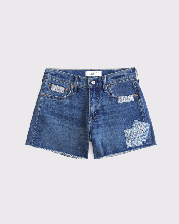 Mid Rise Shorts mit A-Line Fit, Mittel view 1