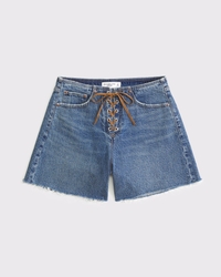 Shorts dad de tiro alto Curve Love