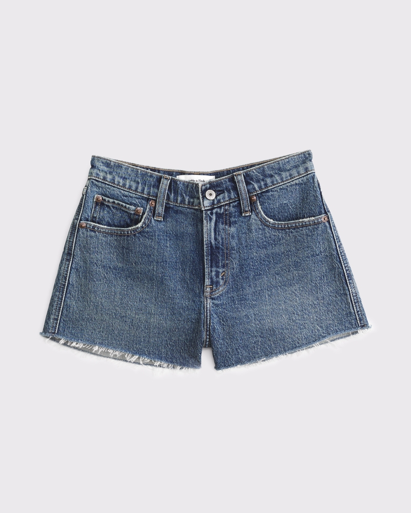 Women's Denim V-Waist Mini Short | Women's Bottoms | Abercrombie.com