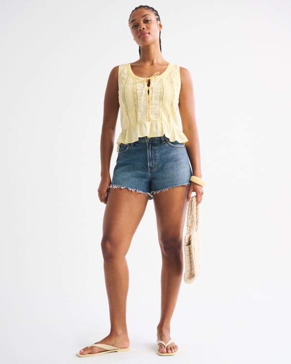 Curve Love Denim Micro Short