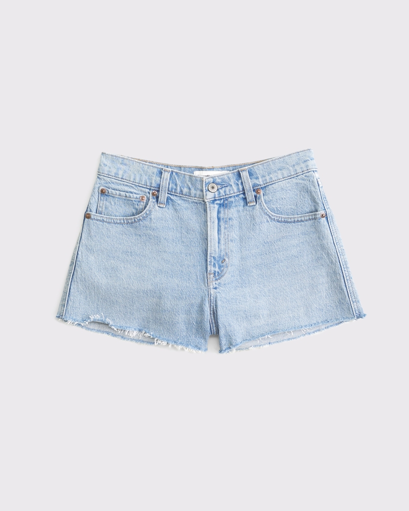Curve Love Denim V-Waist Mini Short