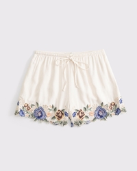 Linen-Blend Pull-On Short