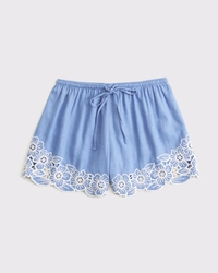 Linen-Blend Pull-On Short