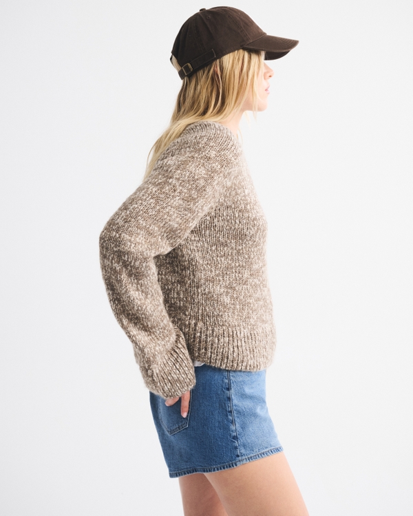 Mid Rise Linen-Blend Pull-On Short