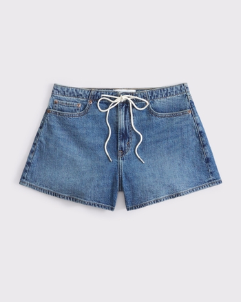 Mid Rise Linen-Blend Pull-On Short from Abercrombie & Fitch - $49.99
