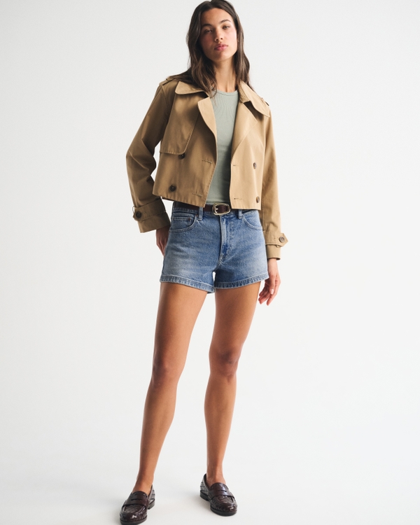 High Rise 90s Cutoff Short