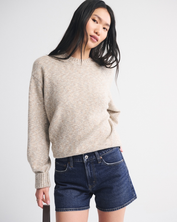 Mid Rise A-Line Short, Dark view 1