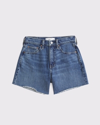 Shorts dad de tiro alto