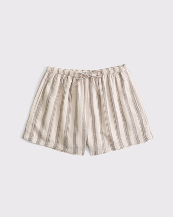 Linen-Blend Pull-On Short from Abercrombie & Fitch - $50