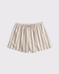 Linen-Blend Pull-On Short
