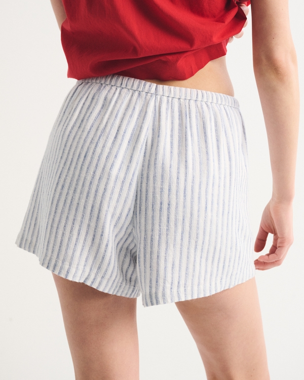 Linen-Blend Pull-On Short