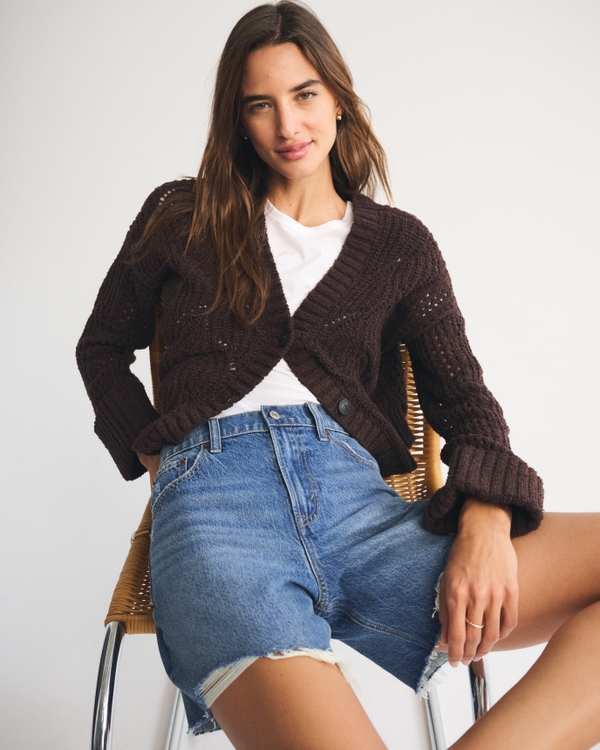 High Rise Loose Short, Medium Destroy view 1