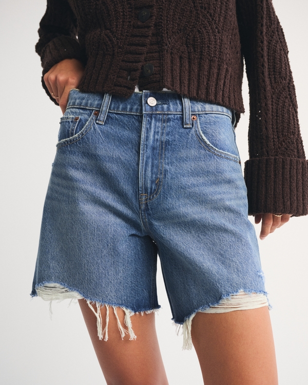 High Rise Loose Short, Medium Destroy view 2