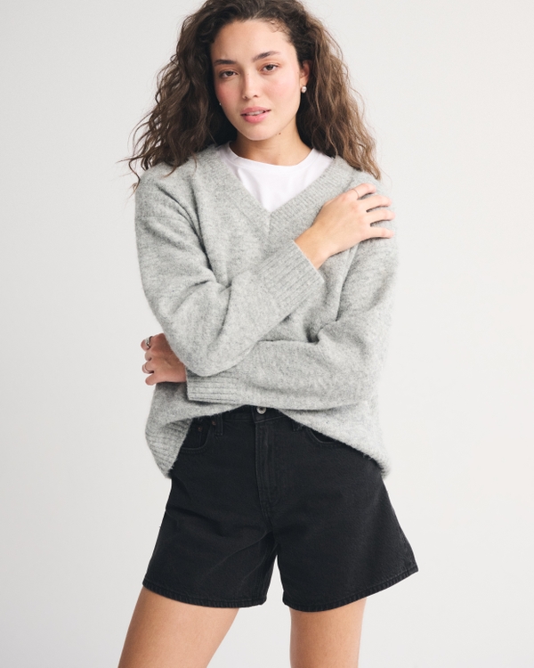 High Rise Loose Short, Black view 1