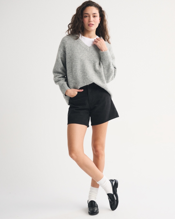 High Rise Loose Short, Black view 2