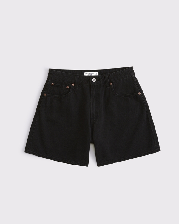 Shorts holgados de tiro alto Curve Love, Black Dd view 1