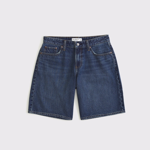 Женские джинсы Abercrombie & Fitch Curve Love Low-Rise Denim Bermuda Jort