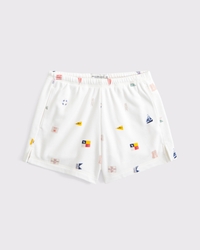 High Rise Sunday Terry Mini Short