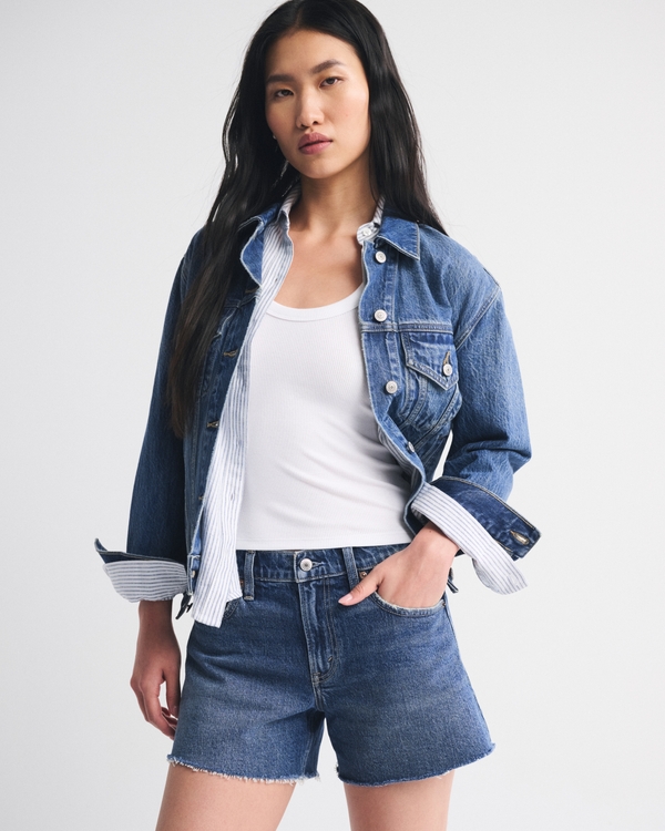 Mid Rise A-Line Short, Medium view 1