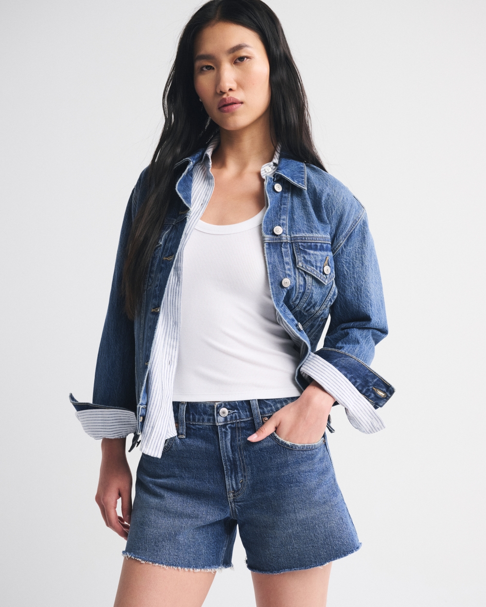 Mid Rise A-Line Short