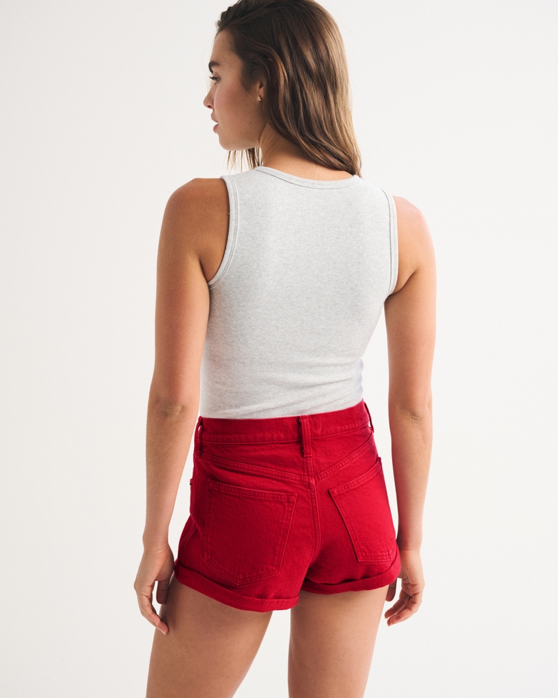 High Rise Denim Micro Short - thumbnail 10