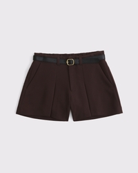 Belted High Rise Tailored Short