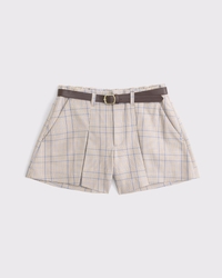 Belted High Rise Tailored Short