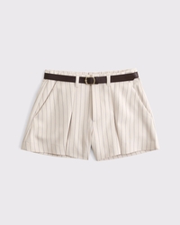 Belted High Rise Tailored Short
